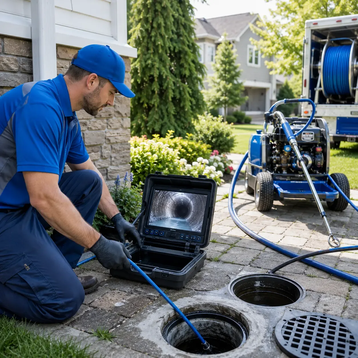 Outdoor drain cleaning professionals serving Nineveh, PA